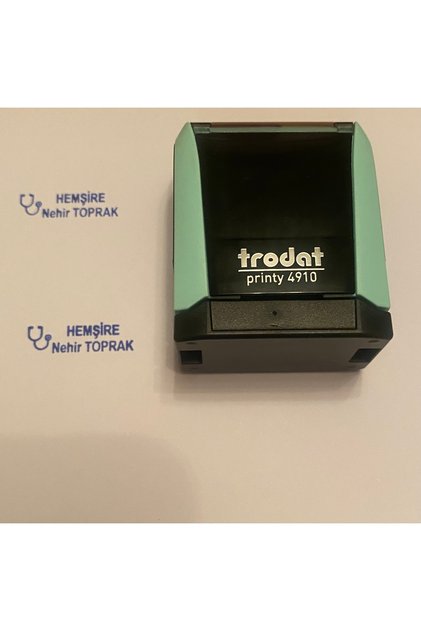 Trodat 4910 Mint Yeşili - Kişiye Özel - Hemşire Kaşesi