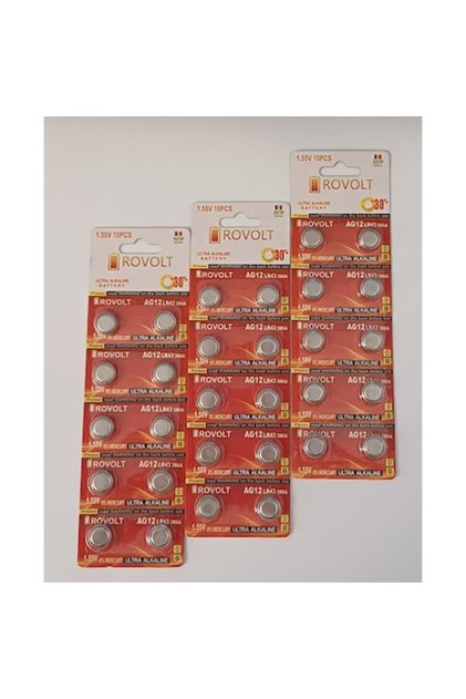 Σετ 30 Μπαταρίες Ultra Alkaline AG12, LR43, 386A, 1.55V