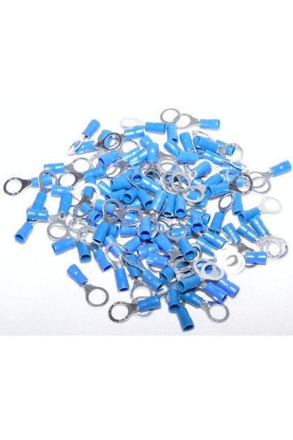 Papuc Electric Izolat Albastru tip Inel ø 8mm ,100B/Set,