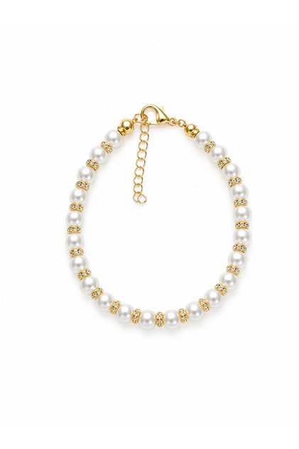 Stoned Pearl Bracelet