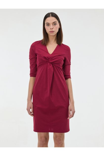 Femei bordeaux # 039;s rochie până la genunchi