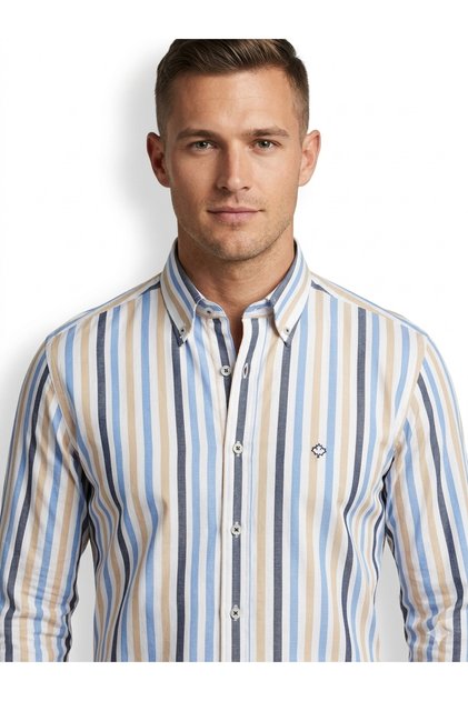 Special Design 100% Pure Cotton Striped Men's Shirt | Paul Martin Signature Casual Elegance