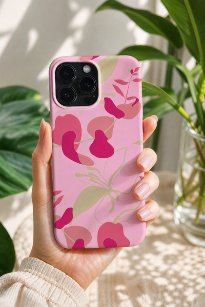 iPhone 15 Pro Max Compatible Launch Silicone Colorful Figure Shock Absorbing Case Pink