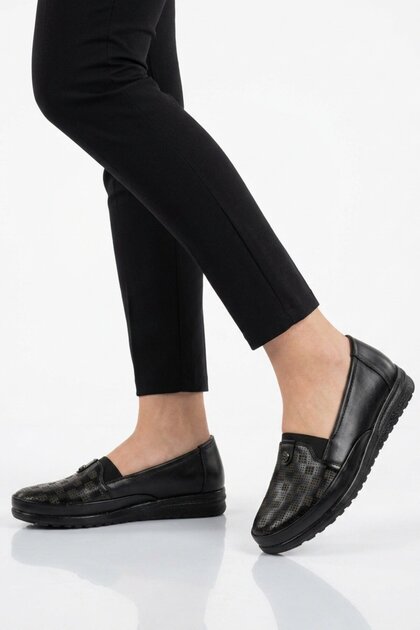 Black Gel Sole Anatomical Women's Casual Shoes 238 Z