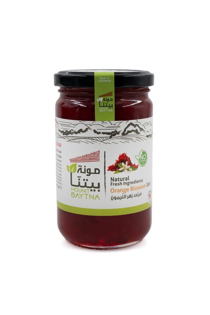 Orange Blossom Jam 370g | All-Natural | Fragrant & Sweet | Traditional Lebanese Spread