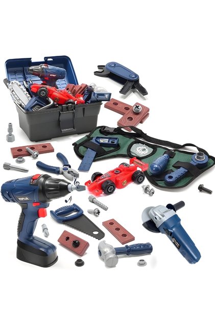 Trusa Scule Copii 3in1 Workie Master, Autofiletanta, Polizor Functionale, Masinuta Demontabila, 3+ ani