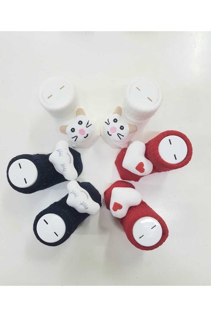 3 Pack Baby Socks with Accessories