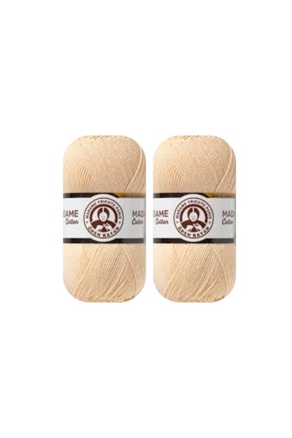 Madame Cotton Krem Bej El Örgü İpi (2 Adet) - Renk: 029