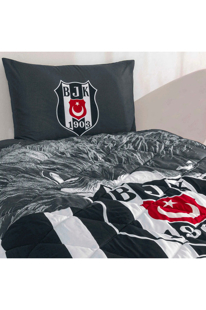 Taç Beşiktaş Lisanslı Ranforce Uyku Seti/Yorgan Seti Vakumlu