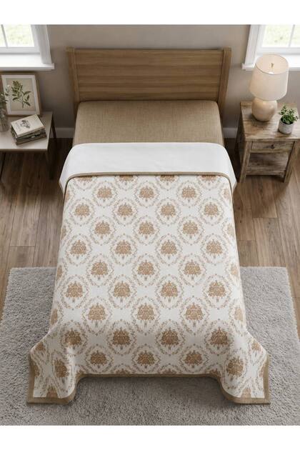 French Bouquet Pattern Printed 150X240 Cm. Single Person Single Pike