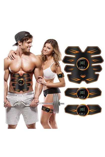 EMS Abdominal Belt Electrostimulator, 8 Modes 19 Intensities for Abs Arms Legs Buttocks