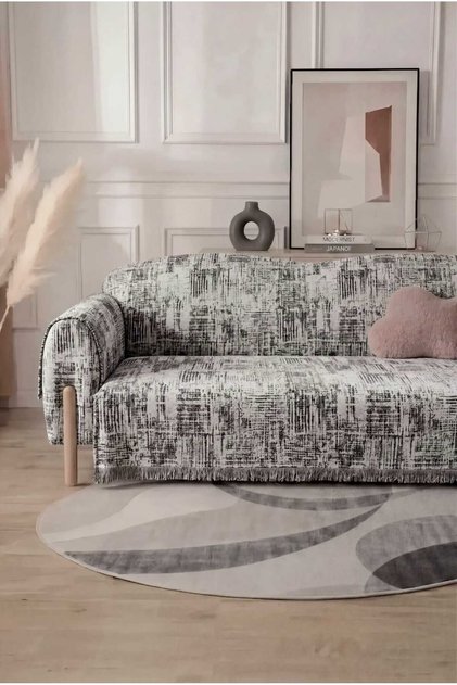 Modern Patterned Sofa Cover 180X220 cm Sofa Bed Cover Full Coverage of the Sitting and Back Section Multi-Purpose Cover
