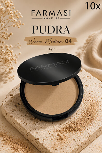 Make-Up Pudra Warm Medium 04-14 gr 10 Adet
