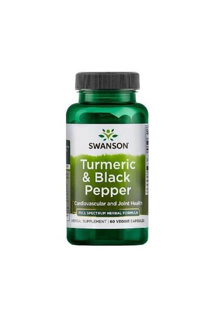Turmeric și Piper Negru Spectru Complet 60 Capsule