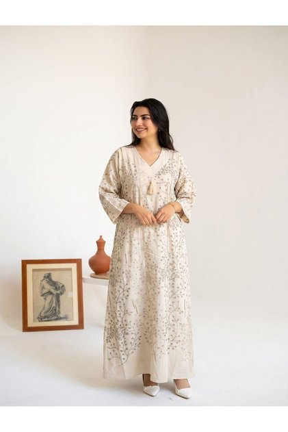 Anti-Shrink Treated Sequin Linen Robes