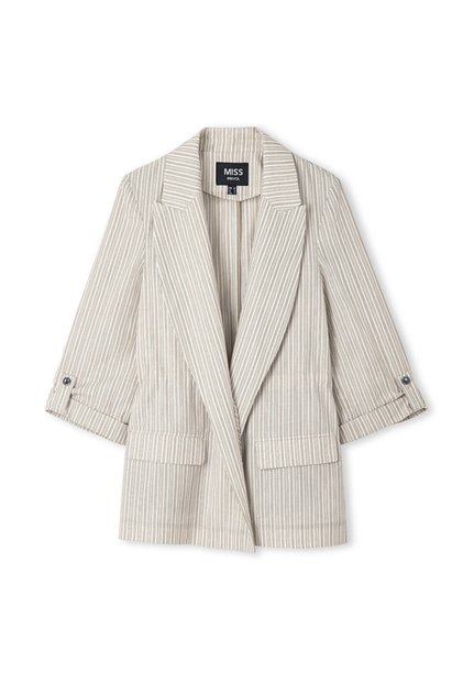 Çizgi desen blazer