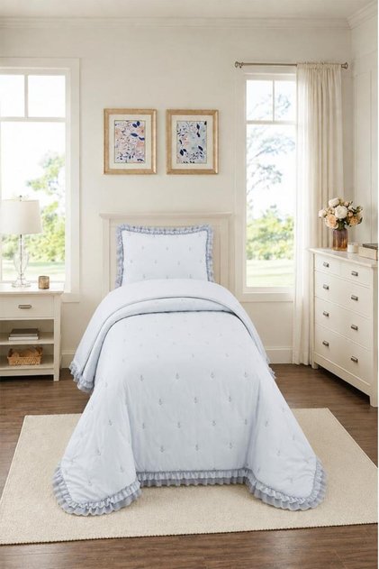 Nove Capa Fiber Filled Single 180X240 cm Bedspread Gray