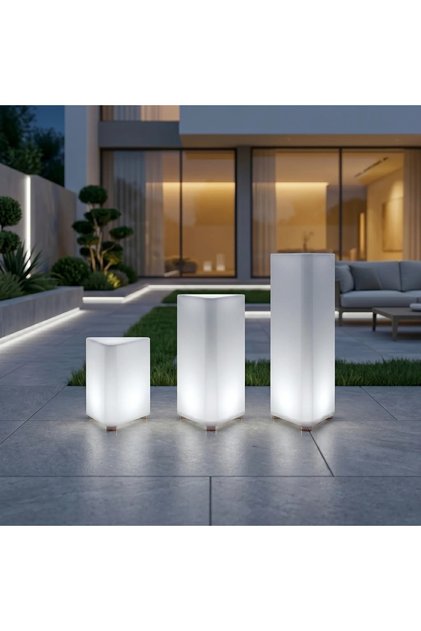 3-Piece Led Triangle Corner Light Set Geometric Design for Interior Decoration