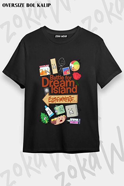 ZOKAWEAR Unisex Oversize Kalıp BFDI Poster Tasarım Baskılı Tshirt