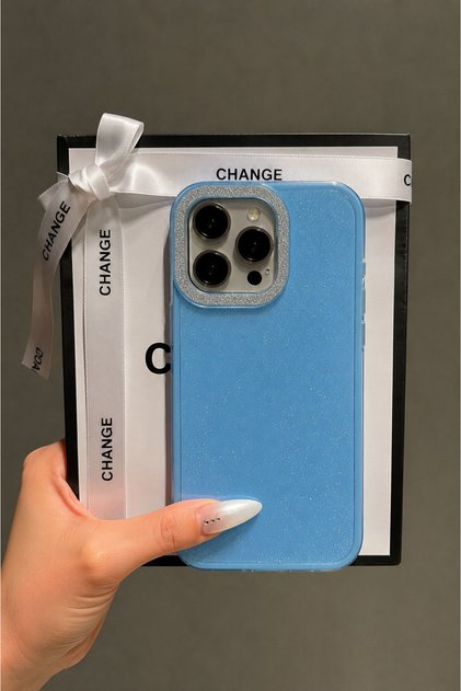 Compatible with iPhone 15 Pro - Silvery Camera Surround, Thick and Stylish Silicone Colorful Case