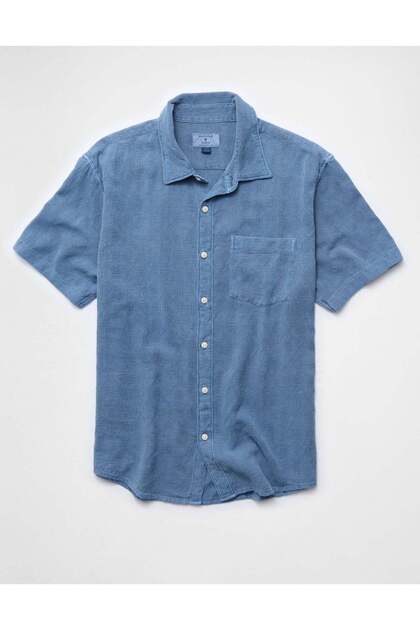AE Short-Sleeve Button-Up Shirt