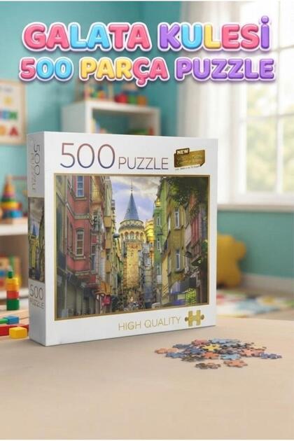 ＢＯＯＷY５枚セット Tıfıl Toys Galata Kulesi 500 Parça Puzzle – Yüksek Kaliteli