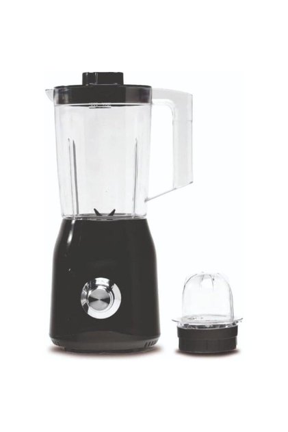 2-in-1 Electric Juicer Blender 1500W, 1.5L Large Capacity Smoothie Mixer with Grinding Cup, Black