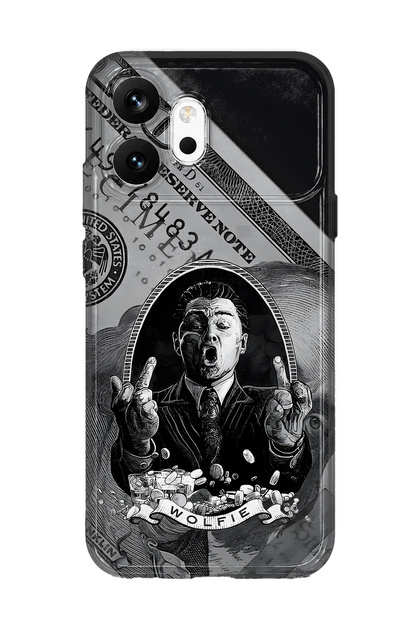 Honor 600 Compatible Wolfie Patterned Transparent Phone Case