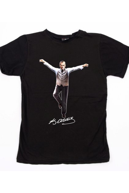 Ataturk Zeybek t Shirt / with Signature on the Back