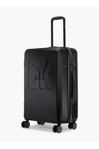 Logo Embossed Hardcase Luggage Trolley with Retractable Handle - 24 inches Check-In Bag