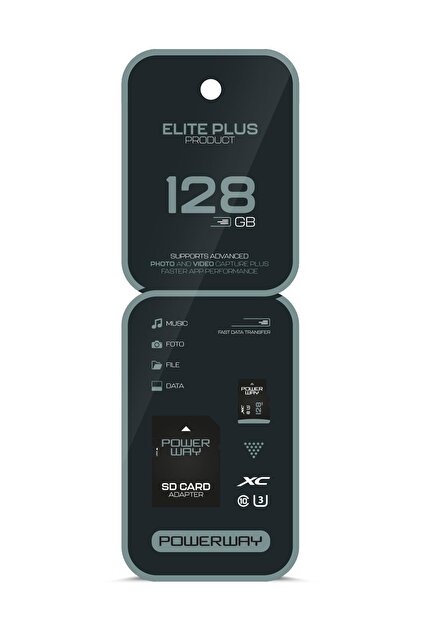 Powerway Profesyonel Elite 64 GB Hafıza Kartı Class 10 U3 XC SD
