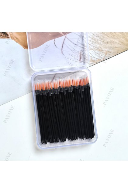50 Adet Kutulu Tek Kullanımlık İnce Uçlu Eyeliner ve Kalıcı Makyaj Fırçası