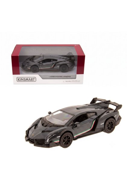 Macheta auto metalica Lamborghini Veneno Kinsmart KT5367W, scara 1:36, cu usi care se de