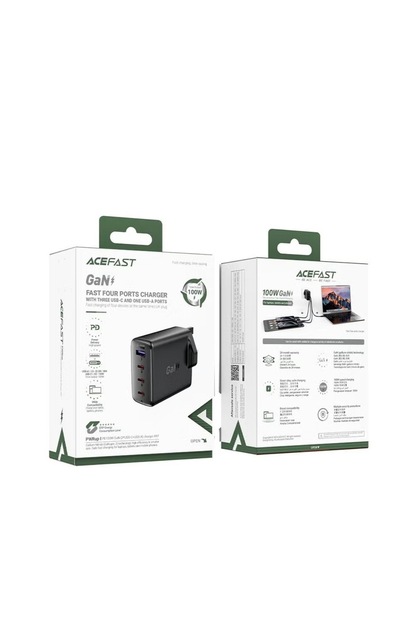 PWRup | PD100W GaN (3*USB-C+USB-A) charger A97