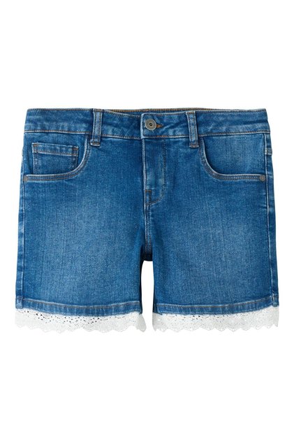 Jeansshorts Slim Fit Spitzen