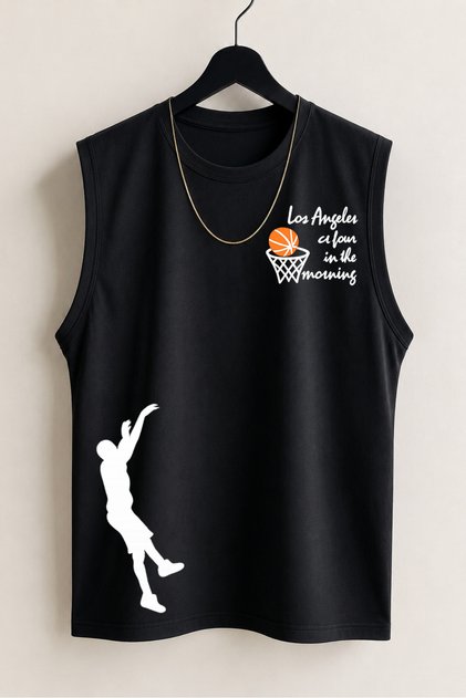 Men's Basketball Premium Quality Modern Fit Sports Athlete Sleeveless T-Shirt