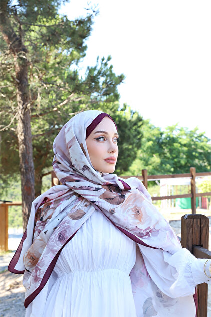 Peony Garden Aqua Soft Shawl