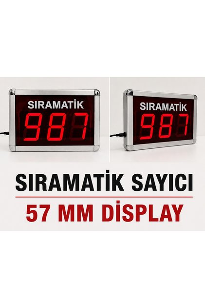 SIRAMATİK SAYICI 57 MM KABLOSUZ KUMANDALI