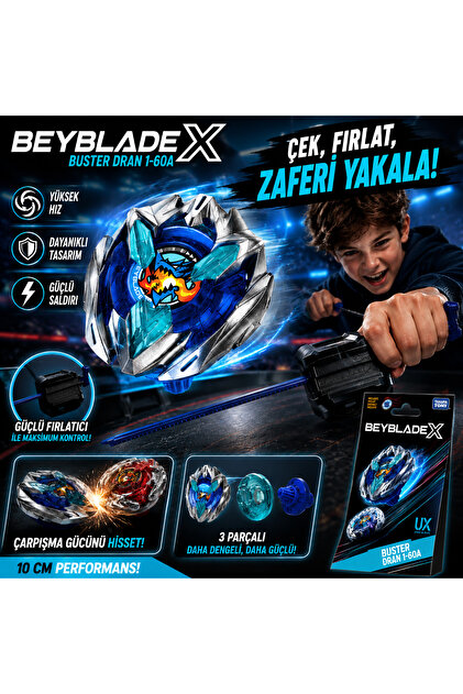 GIOCHI PREZIOSI Beyblade X Sword Dran 3-60F Oyun Seti - Fiyatı