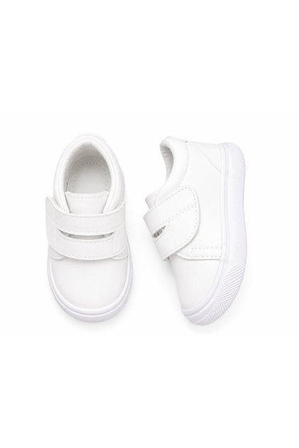 BaBe by DT Unisex Çocuk Beyaz Deri Günlük Ayakkabı