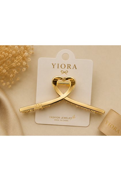 Women's Anti-Slip Non-Marking Heart Metal Clasp Buckle Large Size XL 13cm