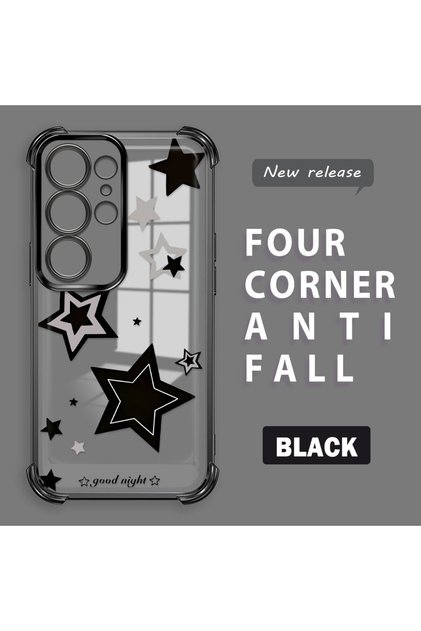 Samsung Galaxy S25 Ultra Compatible Transparent Back Four-Corner Reinforced Impact Protection Silicone Case