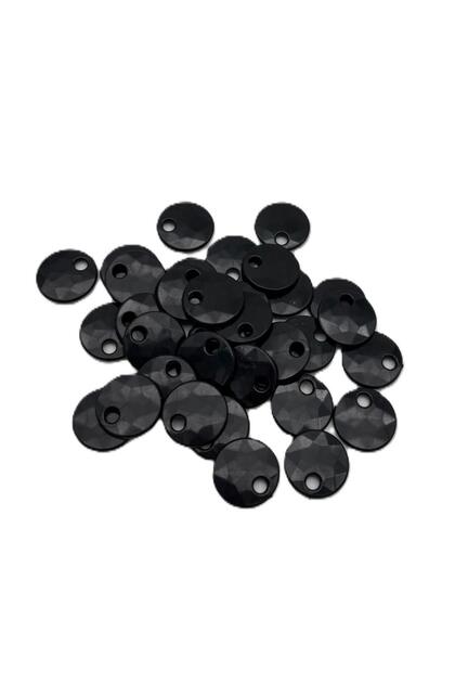 Siyah Renk 2 Cm Pul 100 Gr (Sedef Görünümlü Plastik)