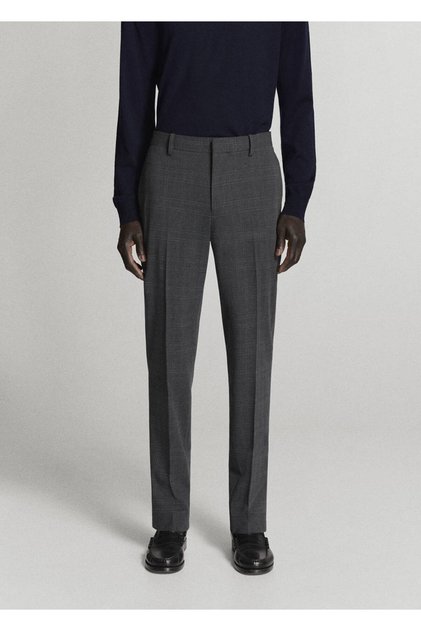 Süper slim fit streç kumaştan kumaş pantolon