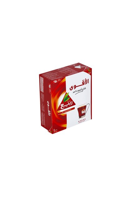 شاي ربيع اسود الأقوى ظروف 100 كيس