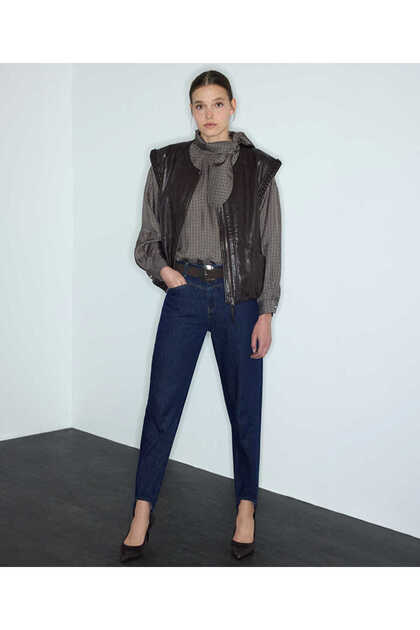 Denim füzo pantolon