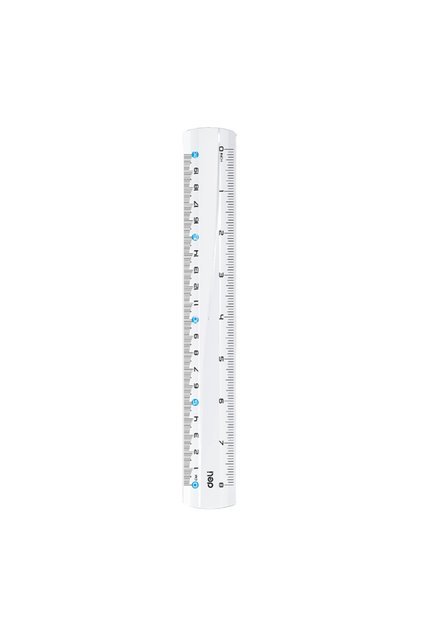 Rigla 20cm transparenta deli
