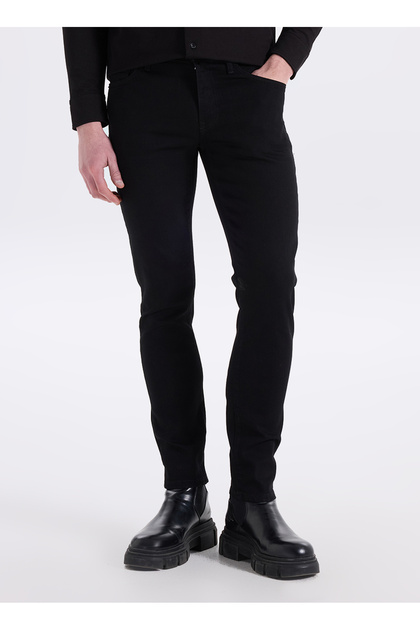 りー Lee Cooper Siyah Erkek Slim Straight Denim Pantolon 262 LCM 121003