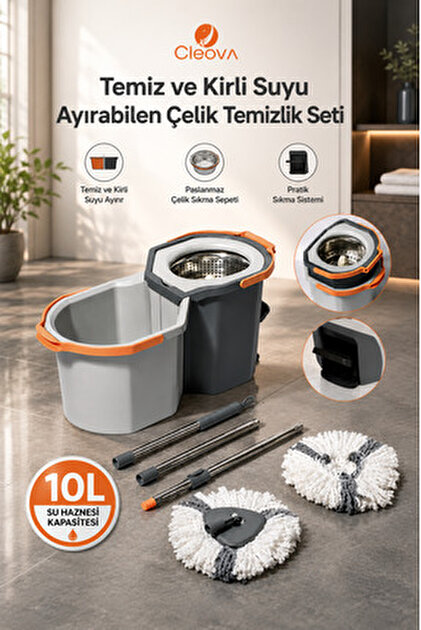 MOPEXA Mozart Mop Otomatik Temizlik Seti Yeşil 16LT - Fiyatı