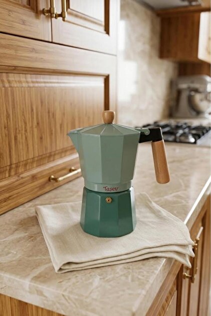 Taşev Bambum Garen Moka Pot 9 Fincan Su Yeşili - Fiyatı, Yorumları